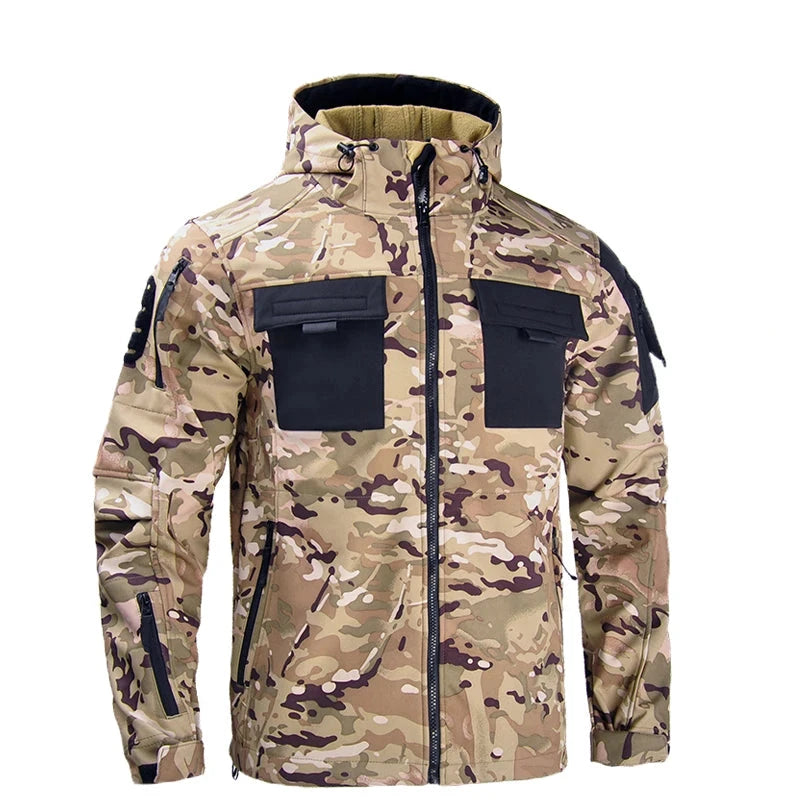 Soft Shell Tactical Jacket (half-black)